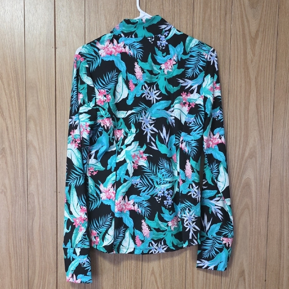 Tommy Bahama Tropical Leaf Print Jacket - Picture 8 of 9